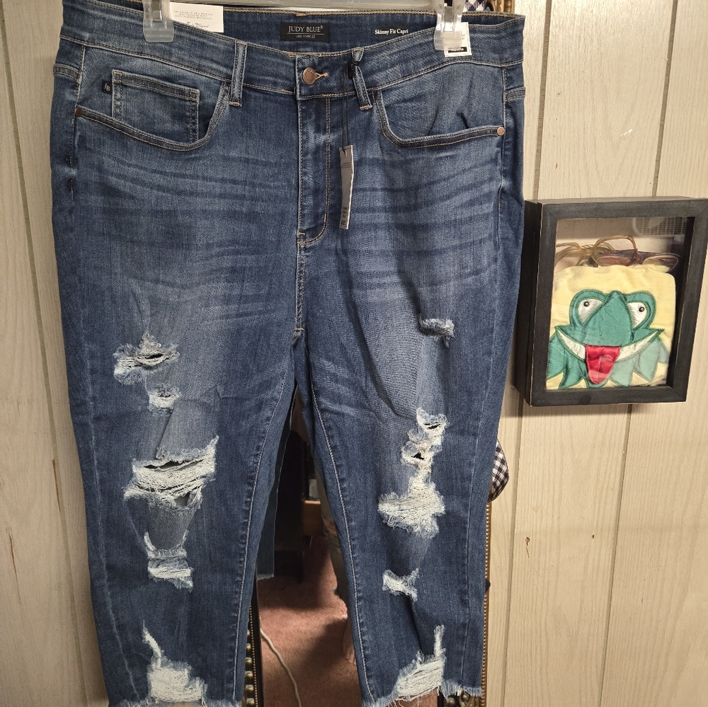 NWT Judy Blue Capri 22w